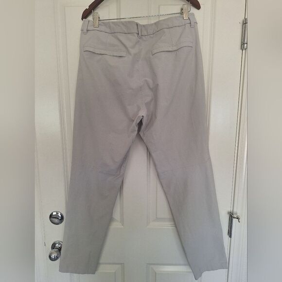 Lululemon Pant Slim Mens 34 Light Gray Chino Stretch Warpstreme - Picture 4 of 9